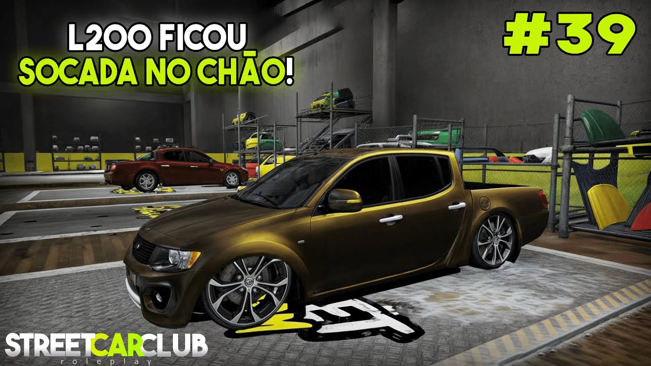 REBAIXEI minha L200 Triton com o NOVO sistema de SUSPENSÃO! (CHORA BOY!) Street Car Club RP #39