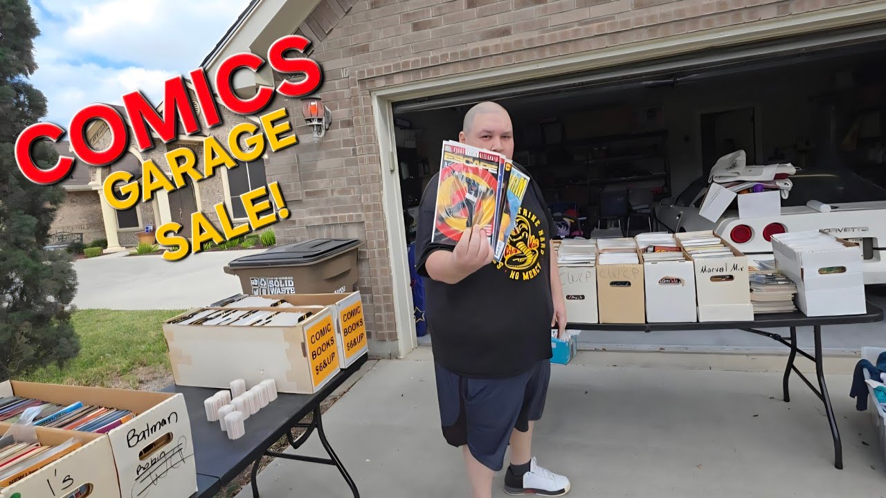 CAJAS Y CAJAS de Comics Vintage en un Garage Sale #garagesale #comics