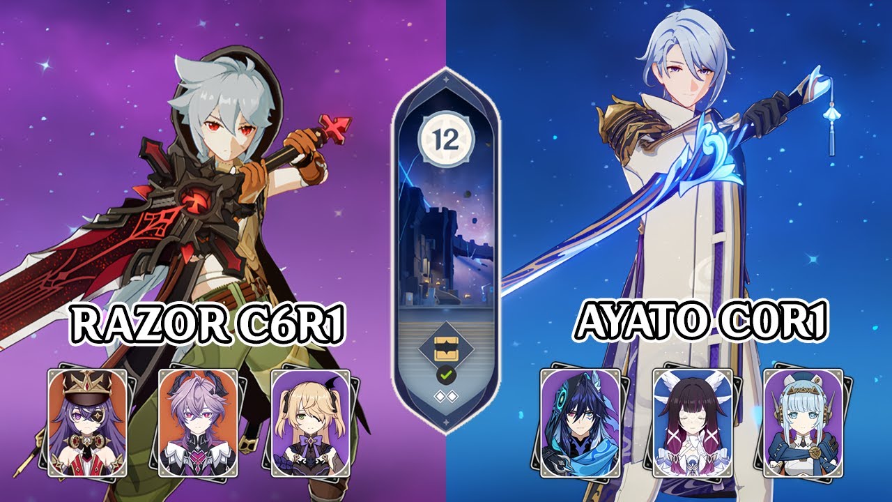Razor Hexerei & Ayato Wheelchair | Spiral Abyss | Genshin Impact