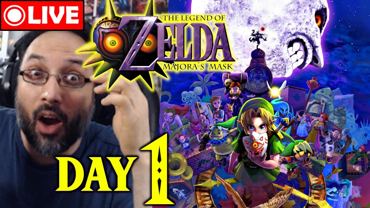 FIRST Playthrough Begins! VB plays Legend of Zelda: Majora's Mask - Day 1 | Livestream 🔴