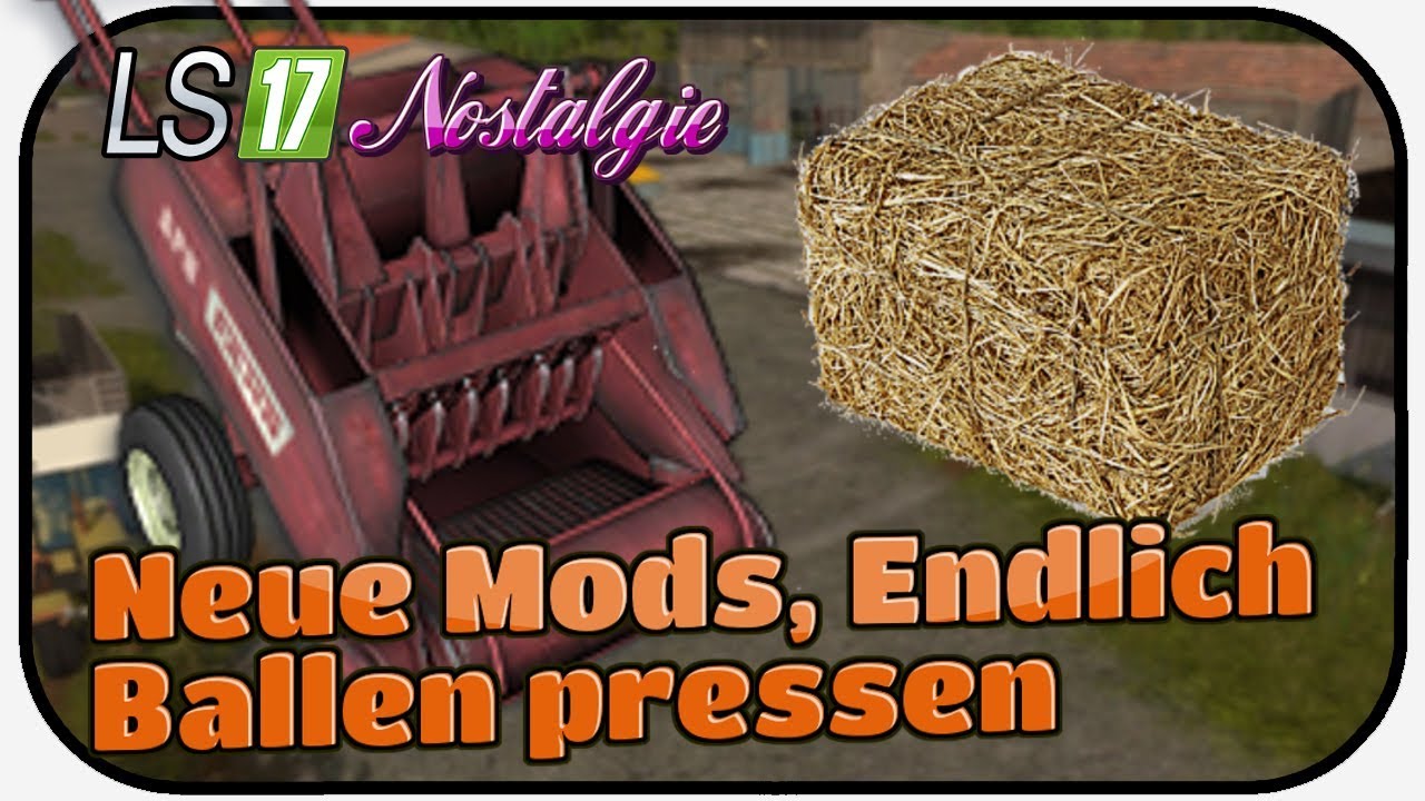 LS17 NOSTALGIE #145 - Neue Mods, Endlich Ballen pressen ★ LPG SCHWARZE PUMPE Th&uuml;ringer Oberland 1988