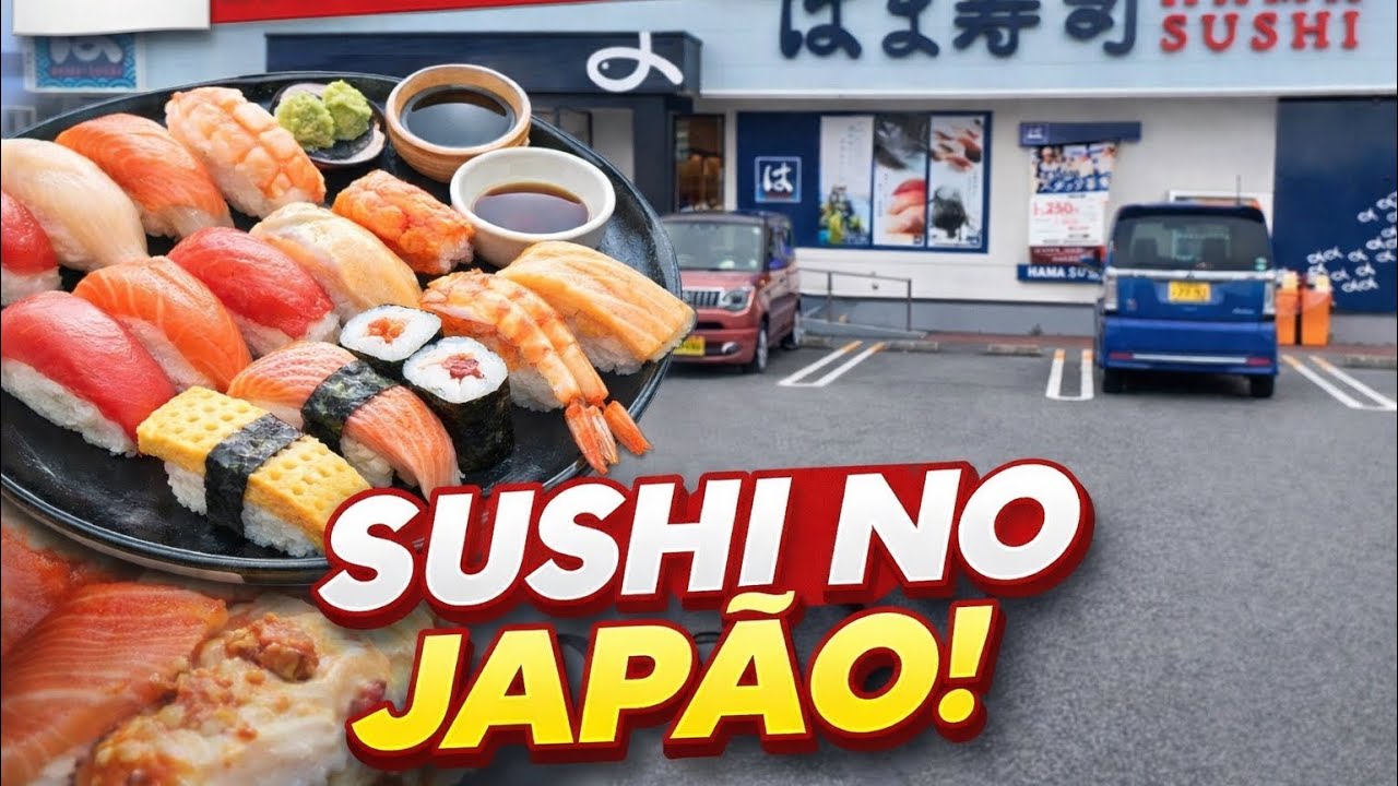 Fomos no sushi do Japão!Será que é bom?