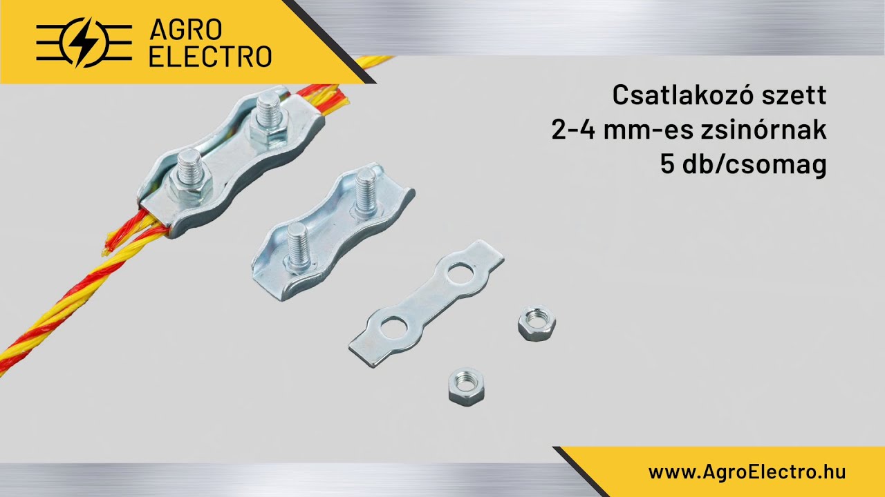 Csatlakoz&oacute; szett 2-4 mm-es zsin&oacute;rnak, 5 db/csomag