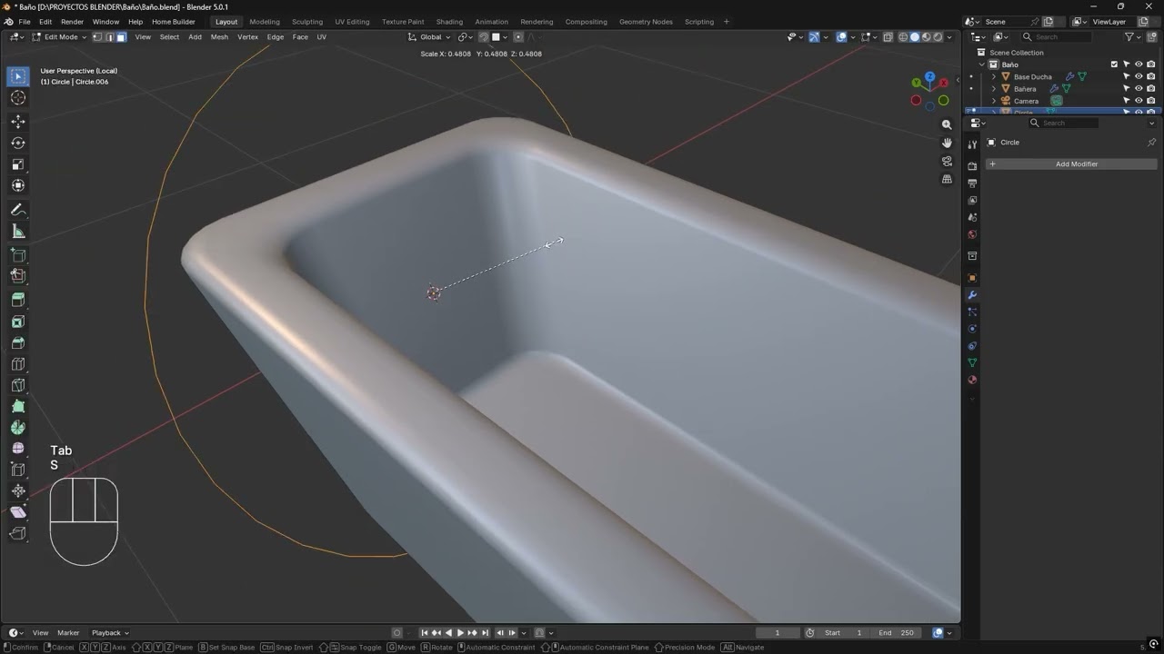 Blender How to Add an Object on a Sloped Surface
