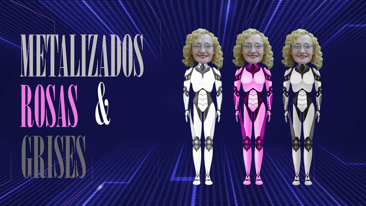 Metalizados rosas y grises