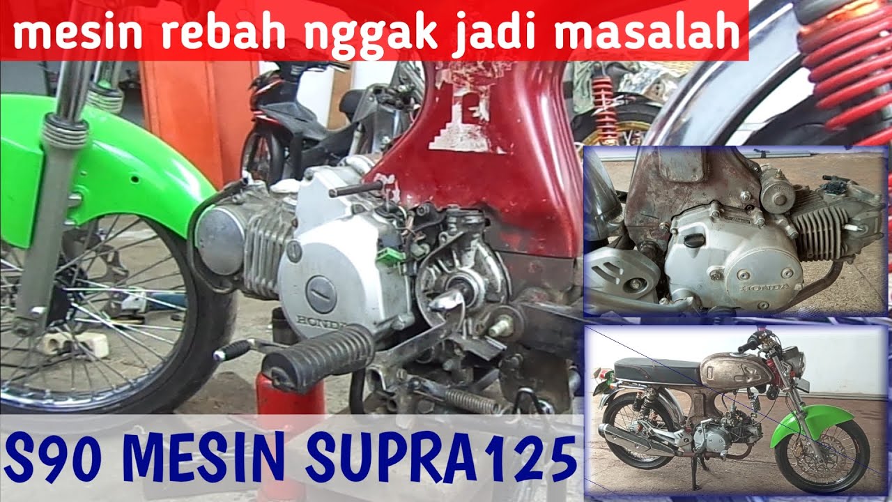 S90 proses pasang mesin supra 125 presisi part 3