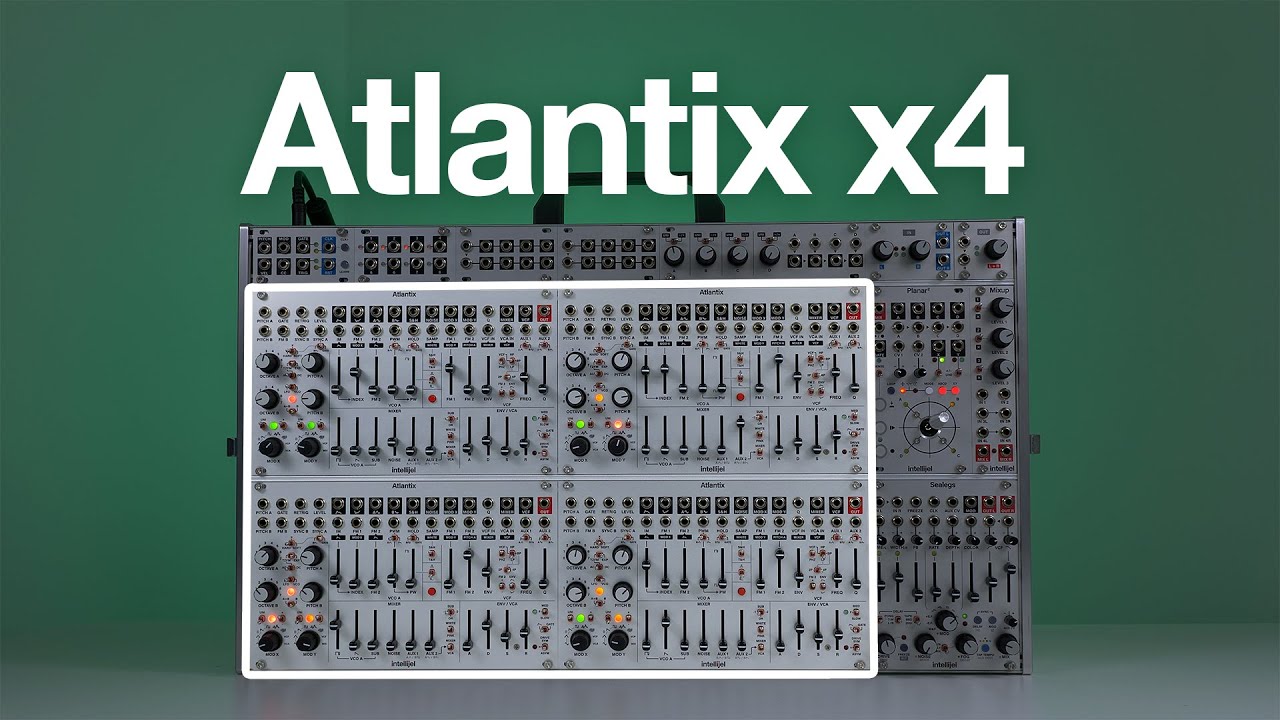 Polyphonic Patching with 4x Intellijel Atlantix Modules