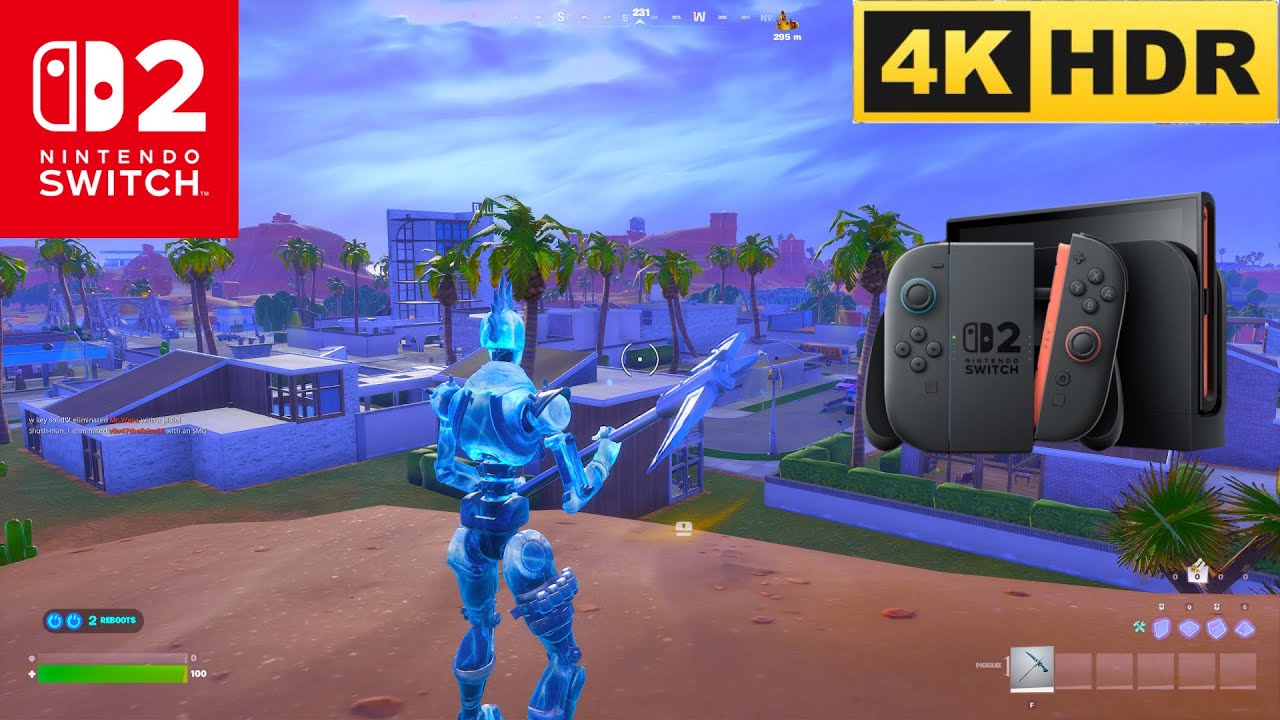 Fortnite Chapter 7 Nintendo Switch 2 Reload Gameplay (4K 60FPS)