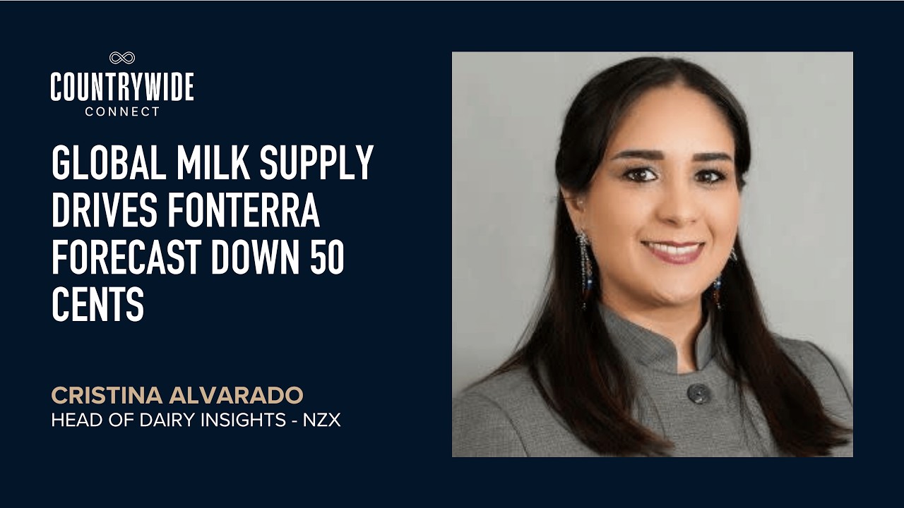 Cristina Alvarado - Global milk supply drives Fonterra forecast down 50 cents