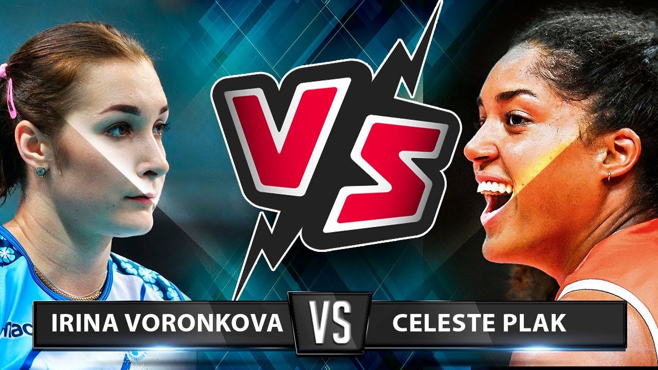 Irina Voronkova vs Celeste Plak | Very powerfull spikes | Who is the Best for you ?  | VNL 2019 |