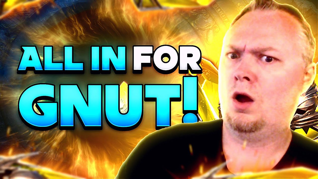 He's ALL IN for GNUT!!!  Raid: Shadow Legends