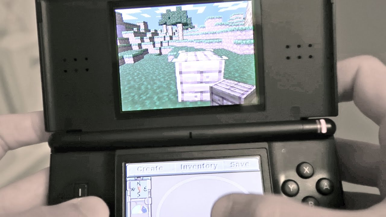 Запуск Minecraft на Nintendo DS 2006 года