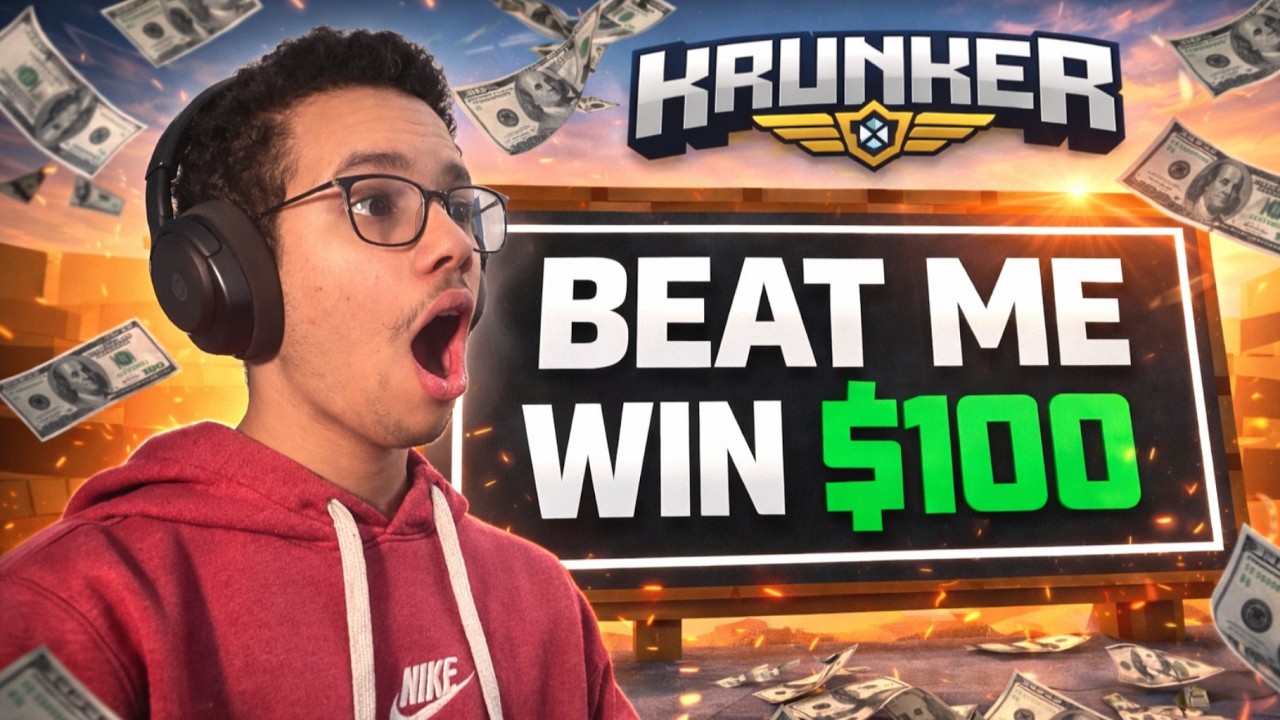 Beat Me in a Krunker 1v1… Win $100