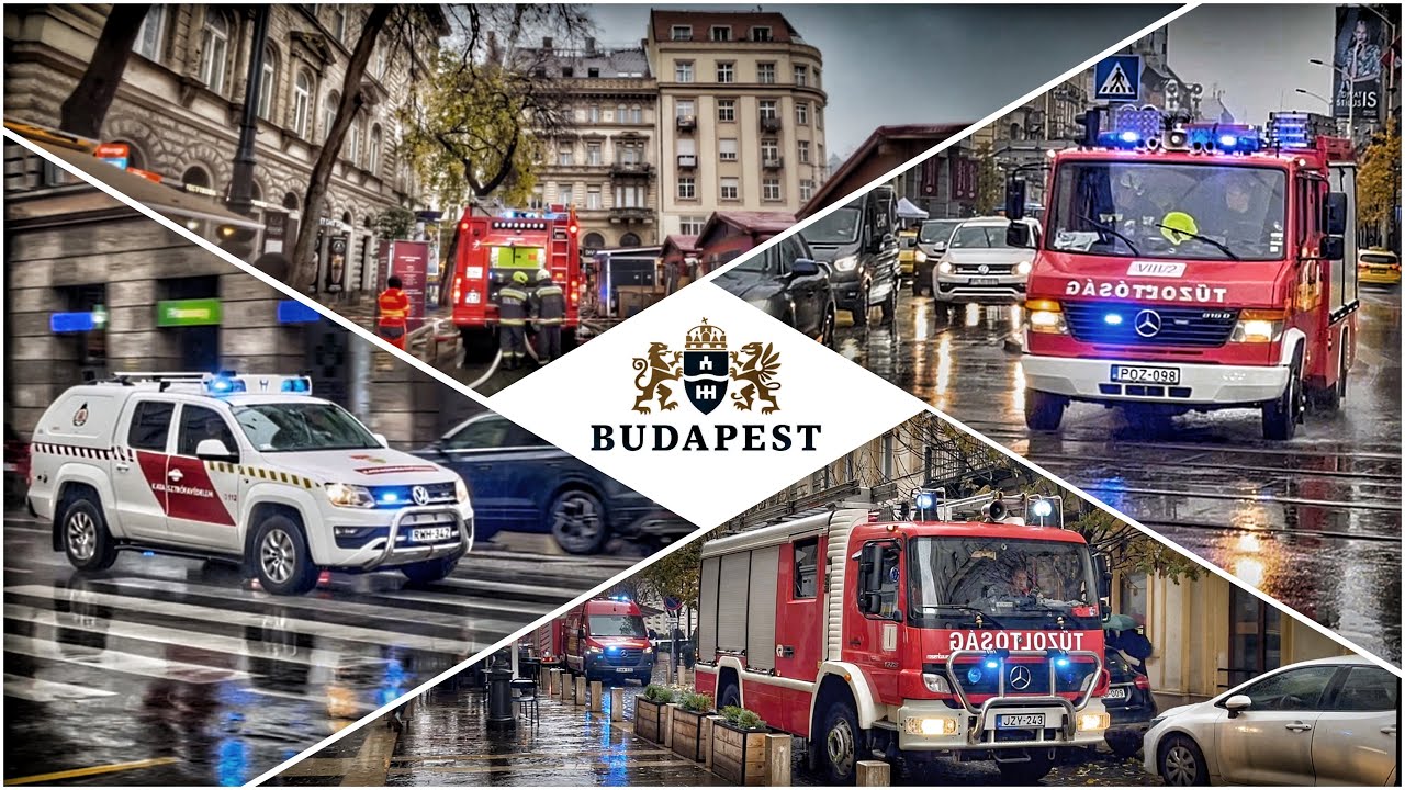 Tűz ütött ki egy V. kerületi társasházban/ Roof fire in Budapest