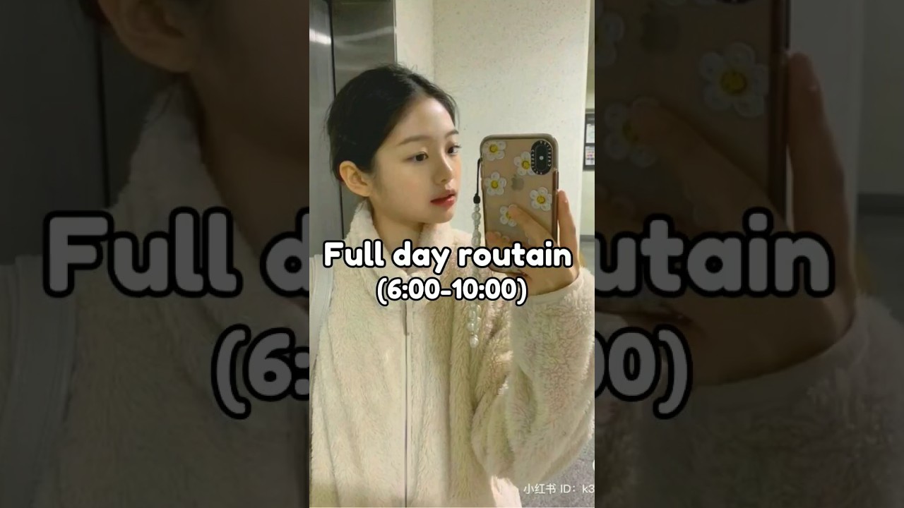 full day school routine (6:00-10:00) #aestheticgirl #schoolroutine #fulldayroutine