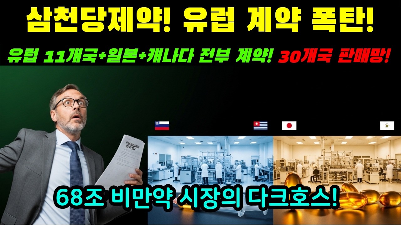 [해외감동사연] 삼천당제약, 유럽 11개국 5.3조 계약 발칵! 직원 300명이 노보 노디스크 특허 뚫자 세계가 난리