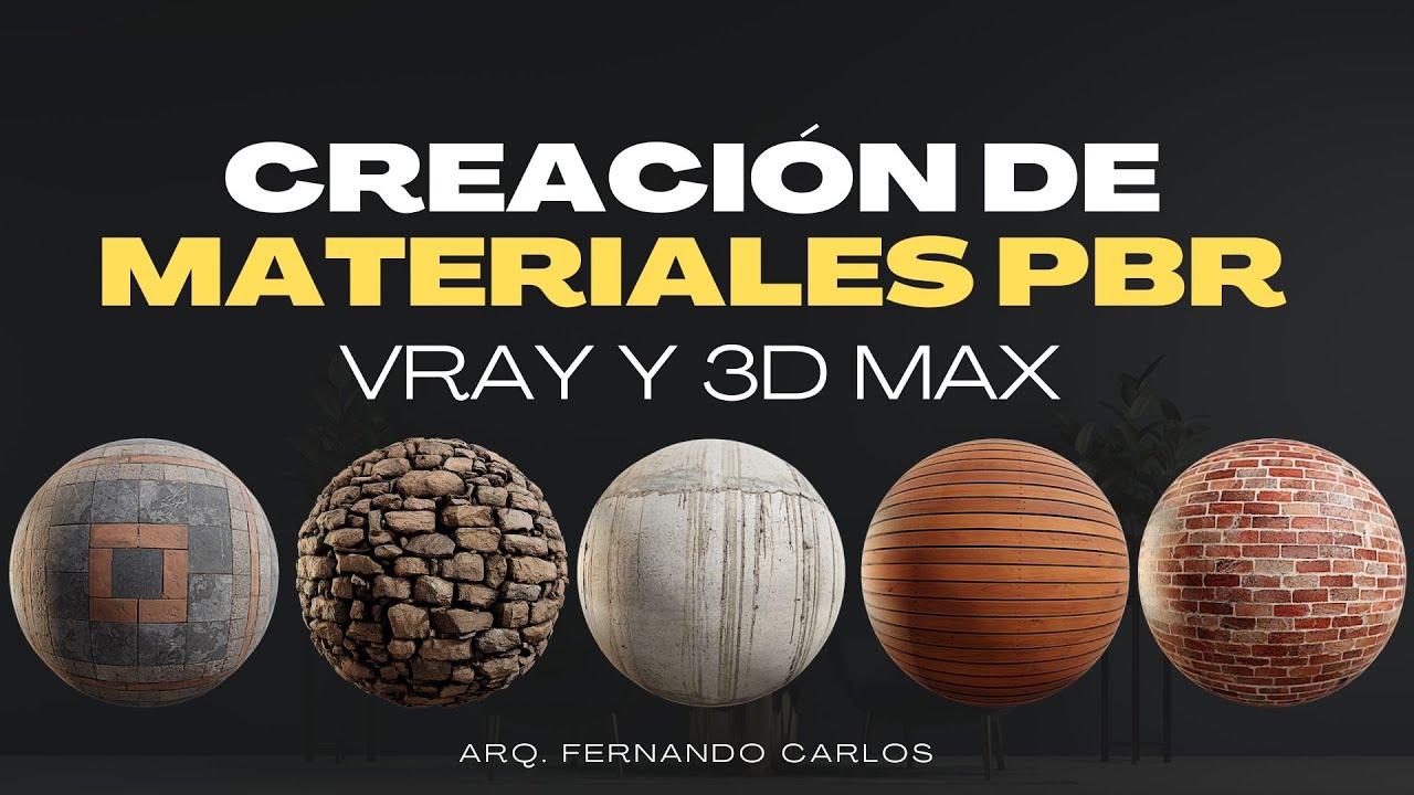 creación de materiales PBR en 3d max y vray
