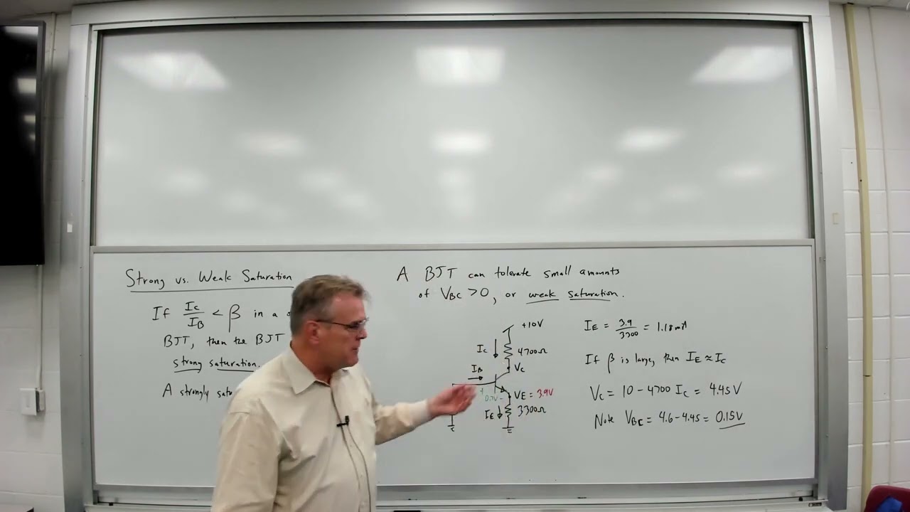 Electronics - Lecture 15:  DC analysis of BJTs, Thevenin's Theorem in BJT analysis