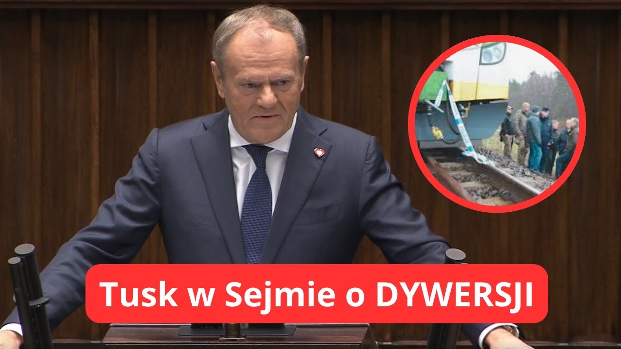 Sejm: D. Tusk o AKTACH DYWERSJI na kolei