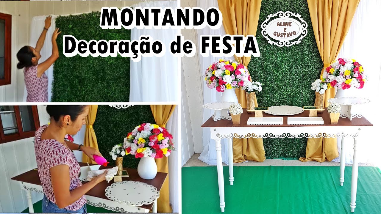 Montando Decoração de Festa - Um Dia de Trabalho Comigo