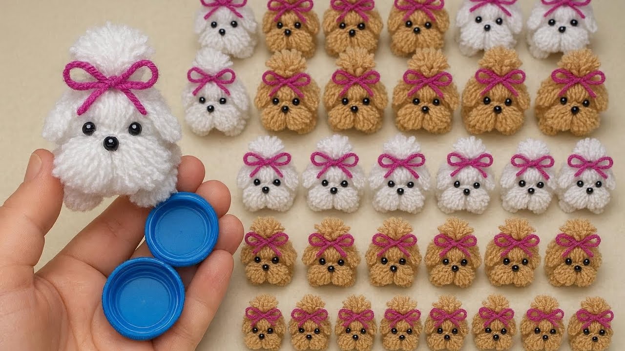 A cute bottle cap dog! I made 50 and sold them in 4 hours 🐕