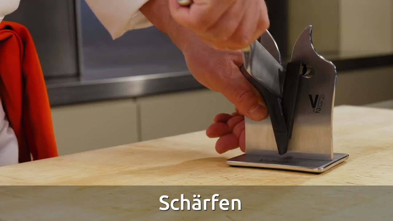 VulkanUS. Messer mit Glattschliff richtig sch&auml;rfen.