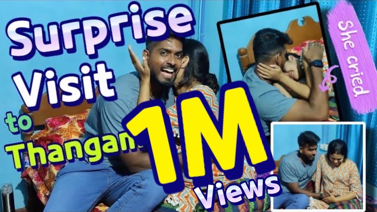 Surprise visit to my Thangam | Chennai to Kerala| she cried 😌 #policouple #surprise