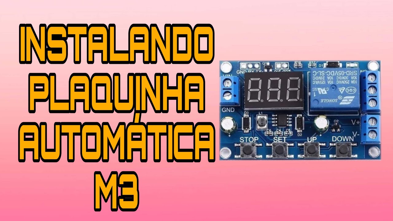 Instalando plaquinha automática M3 no sistema solar