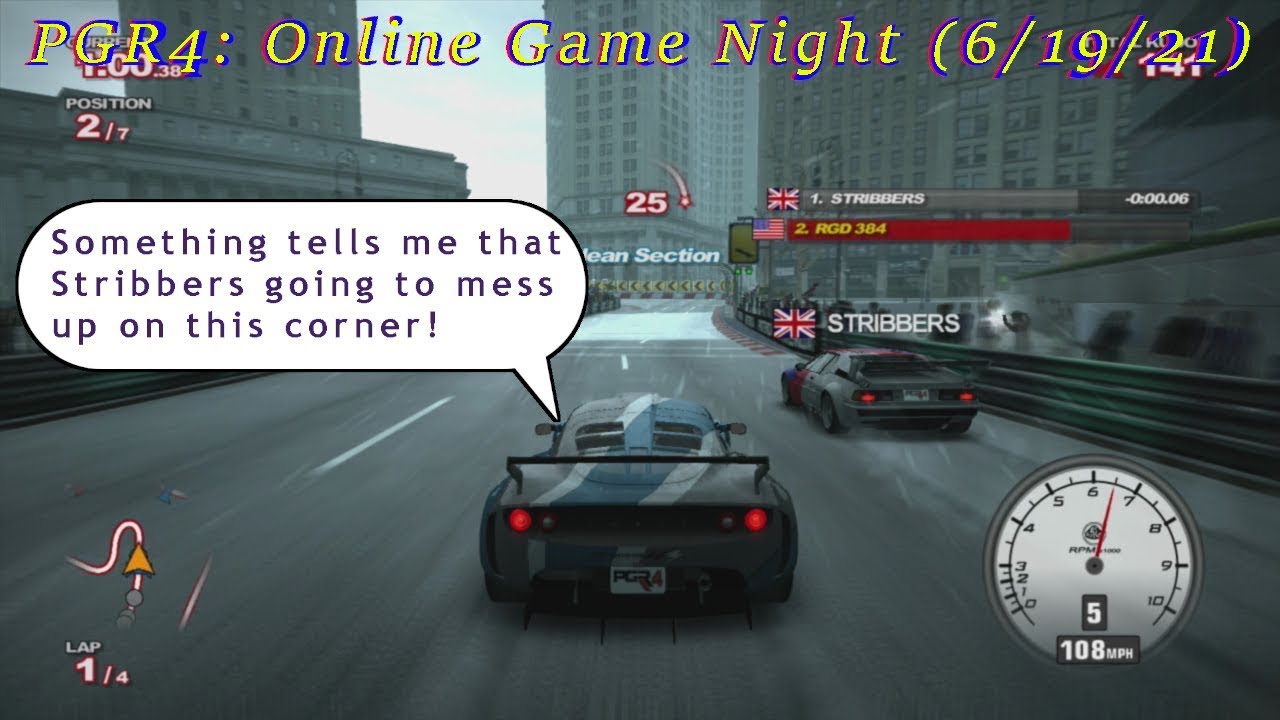 Project Gotham Racing 4 (PGR4): Online GameNight (6/19/21)