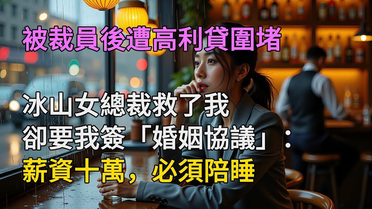 被裁员后遭高利贷围堵，冰山女总裁救了我，却逼我签下“婚姻协议”：24小时随叫随到| 情感故事 | 家庭倫理 |婚姻 | 江湖李白 | X調查 | wayne調查 | 情感