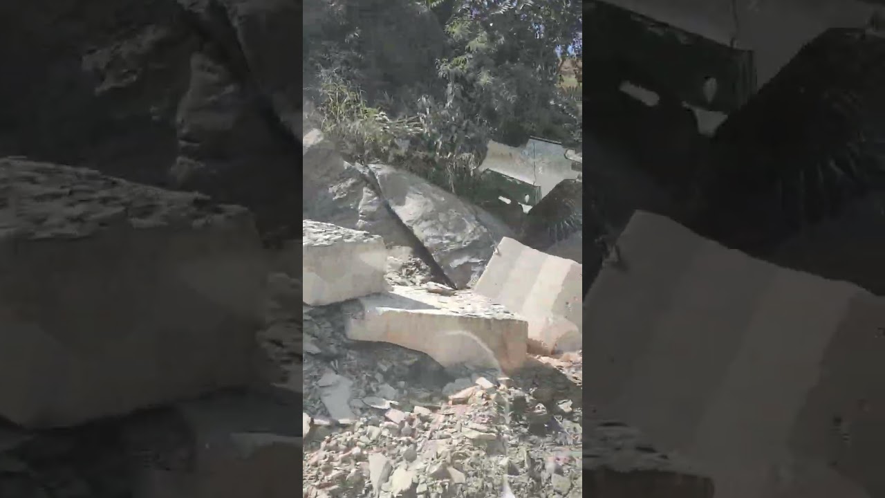 Landslide zone , natural hazard