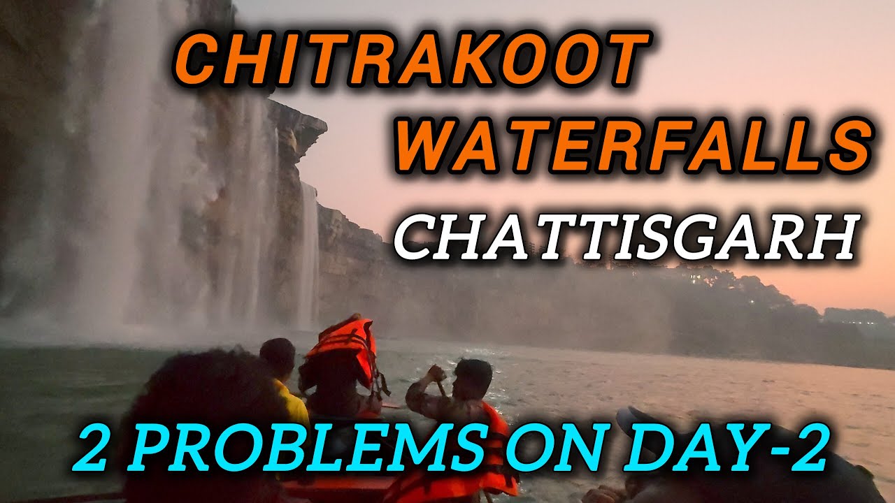 CHITRAKOOT WATERFALLS | BOATING | TYRE PROBLEM | YEZDI ADVENTURE | TRIUMPH SCRAMBLER | DAY-2