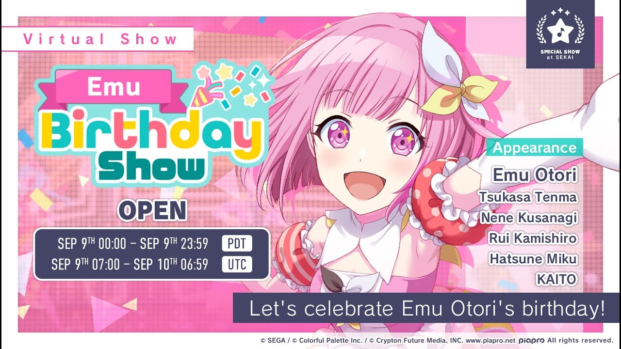 Otori Emu Birthday Virtual Live Show 2022 (EN Server) [Project Sekai]