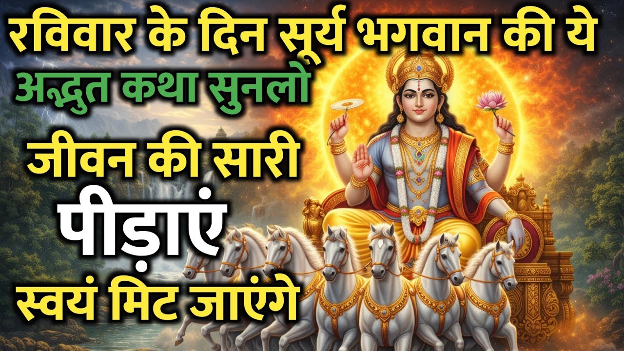 भगवान सूर्य की ये दिव्य कथा एक बार सुन लो, दुख-दरिद्रता पास भी नहीं आएगी | Ravivar Vrat Katha 