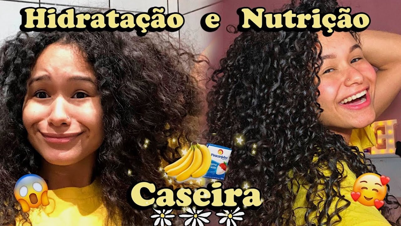HIDRATAÇÃO + NUTRIÇÃO Caseira *Recuperando Cabelo* COM BANANA
