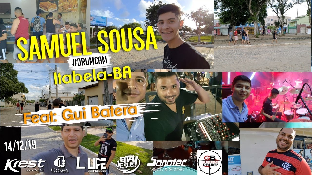 #SamukaNaEstrada #DrumCam em Itabela-BA 14/12/19