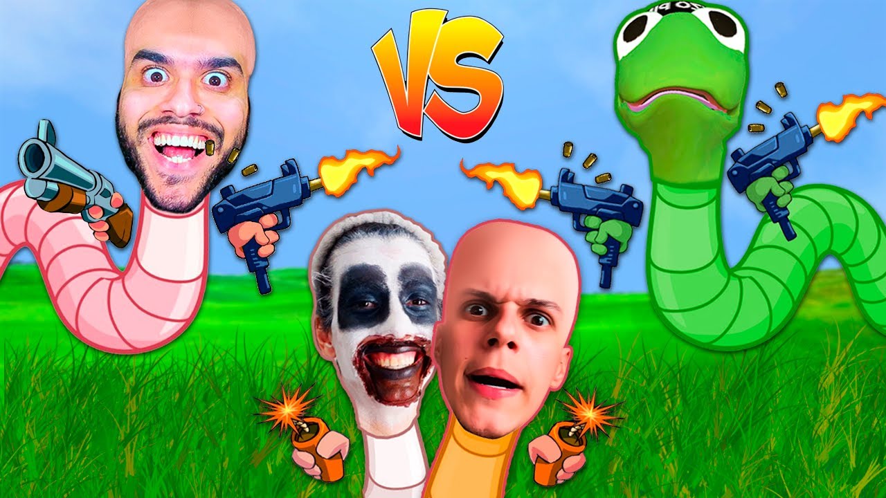 DESTRUINDO AMIZADES! - Worms Revolution (ft. Zezão, DMenor11 e Mathias)