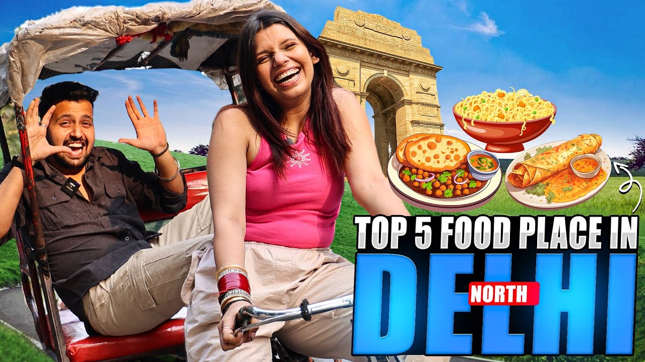 We TRIED Top 5 FAMOUS  STREET FOOD of NORTH DELHI 🤤