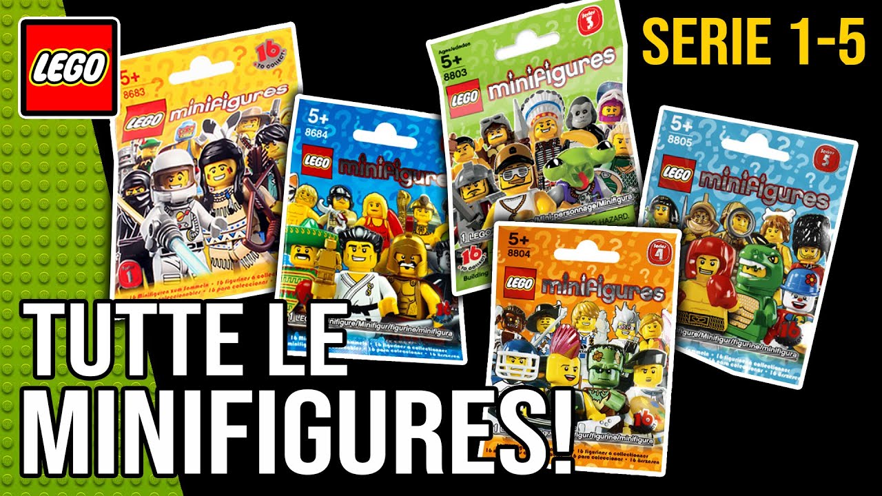 LEGO MINIFIGURES COLLEZIONABILI - TUTTI I PERSONAGGI DALLA SERIE 1 ALLA 5! SCOPRIAMOLI INSIEME