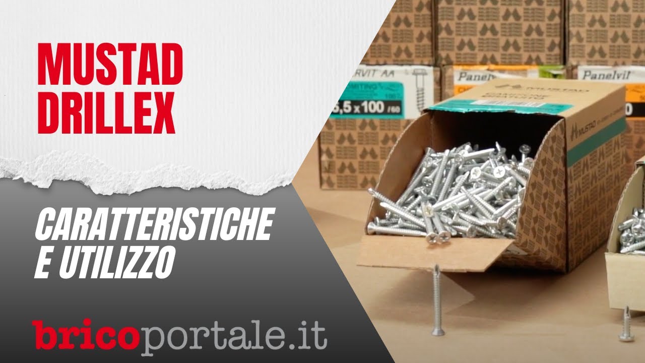 Viti Drillex per metallo autoperforanti e autofilettanti Mustad
