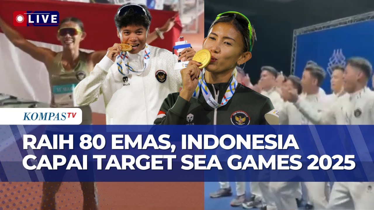 [LIVE] Kabar Baik! Indonesia Capai Target SEA Games 2025, Kini Sudah Kantongi 80 Medali Emas