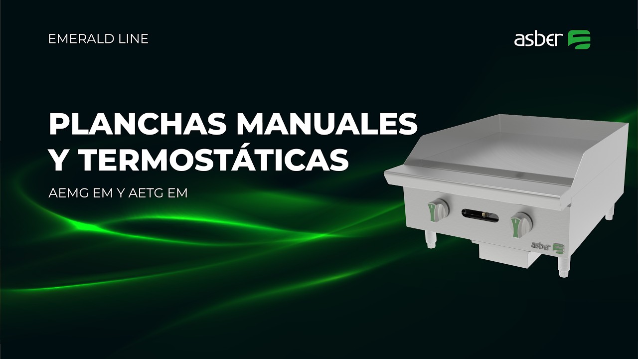 Planchas Manuales y Termostáticas a Gas - Emerald Line