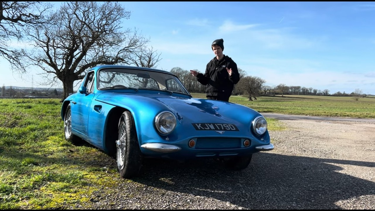 Jamie Ellis and the TVR Grantura.