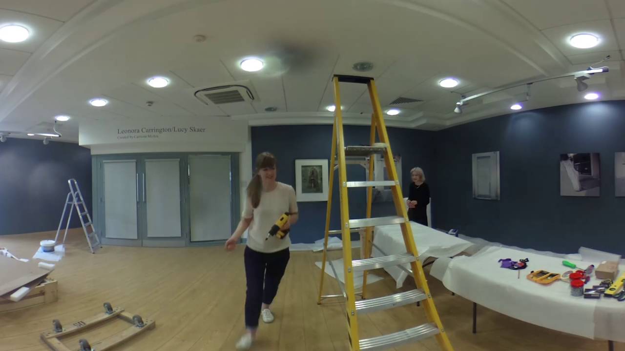 360&deg; Timelapse of installation of Leonora Carrington / Lucy Skaer show