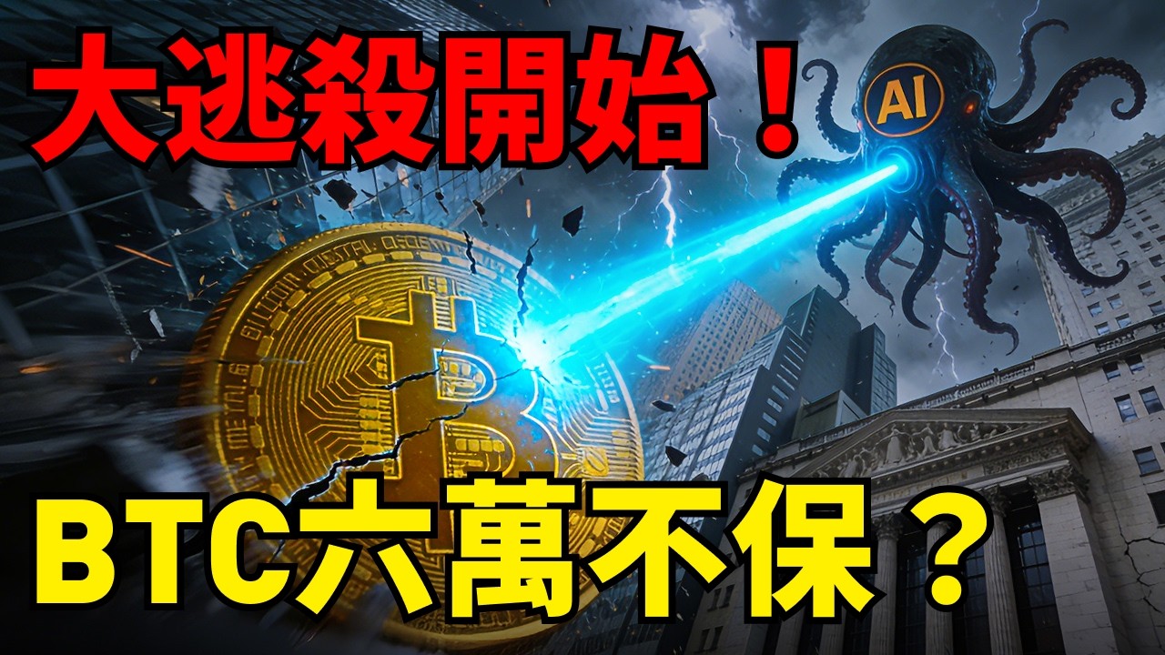 突發暴跌！比特幣失守6萬5，華爾街巨頭偷偷把錢移走？AI狂燒6000億引爆「幣圈大逃殺」！再不跑就來不及了？#ETH #Solana #BNB#美股