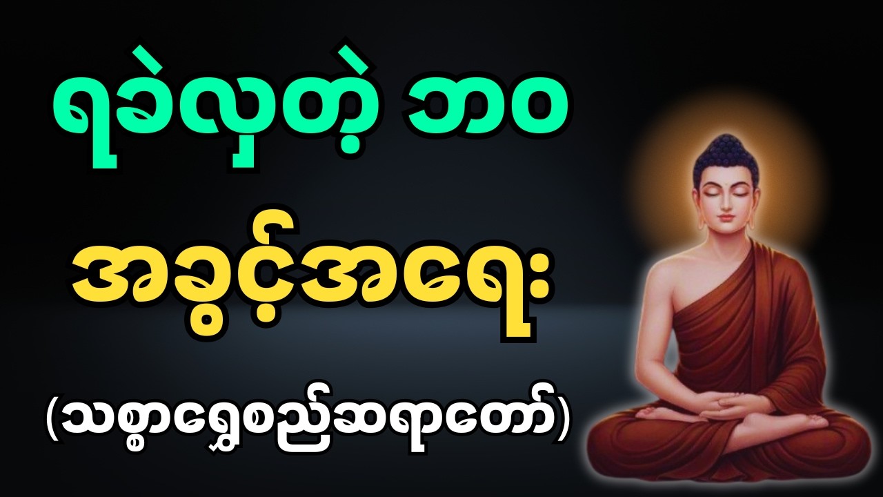 ရခဲလှတဲ့ဘဝ အခွင့်အရေးကိုအမိအရယူပါ (သစ္စာရွှေစည်ဆရာတော်)