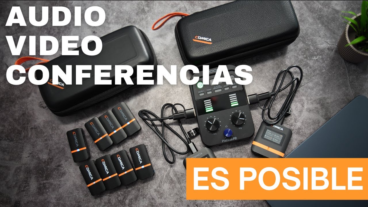Construimos un sistema de 8 Microfonos para videoconferencias con Zoom Podtrak P2 + Comica  Vimo Q
