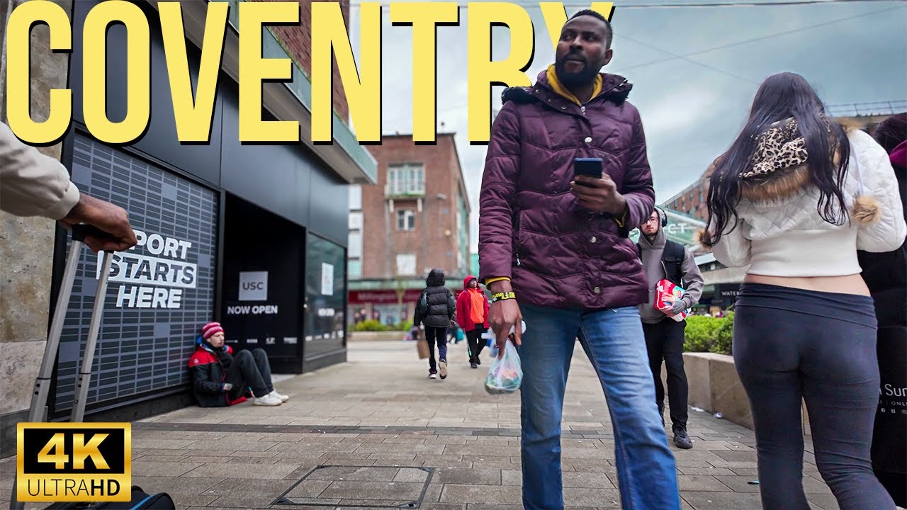 Coventry - City Tour 2025| Walking The Streets of Coventry | Central Coventry Walk [4K HDR]