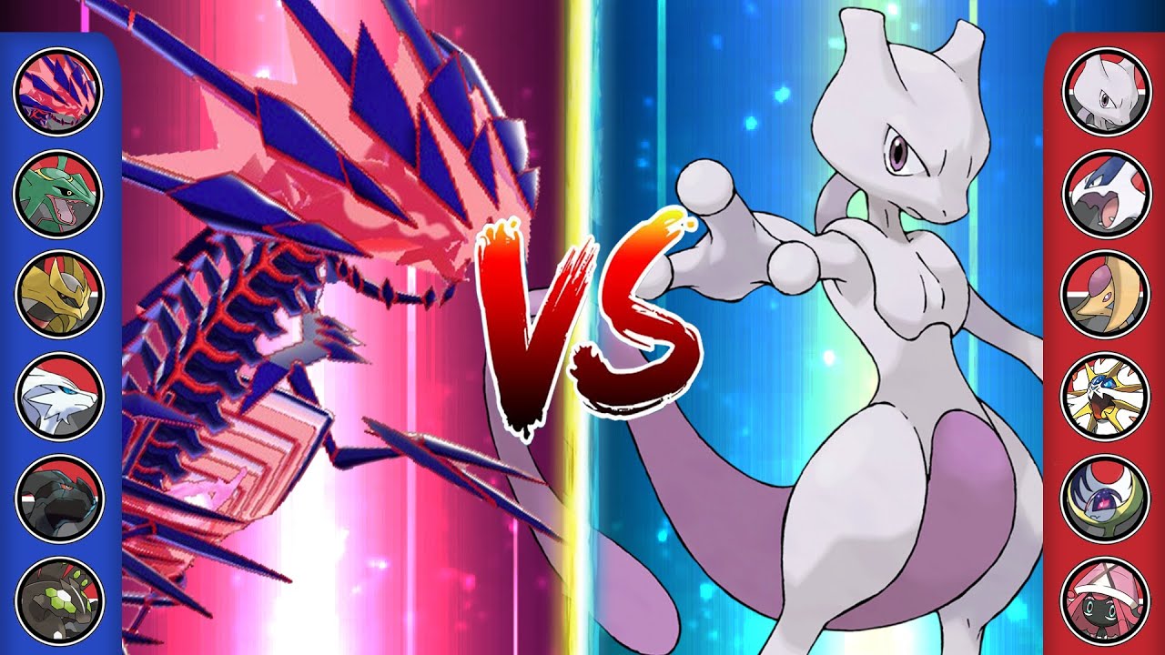 Pokemon Battle Legendary: Dragon Legendaries Vs Psychic Legendaries
