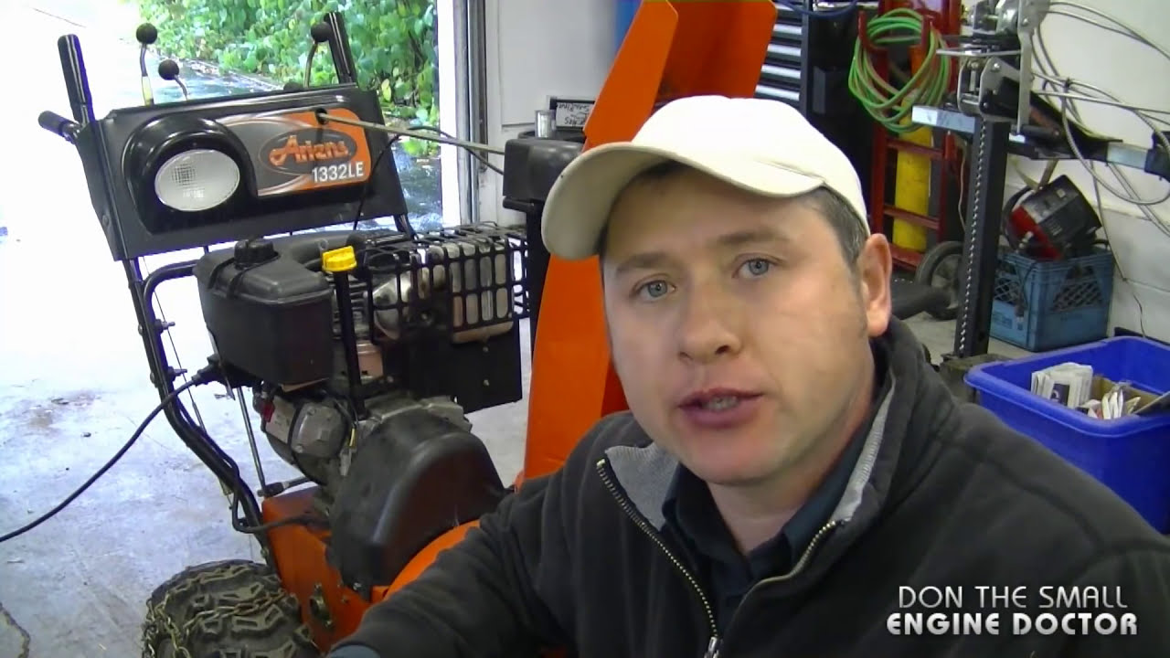 Замена дроссельной заслонки двигателя снегоочистителя Tecumseh OHV